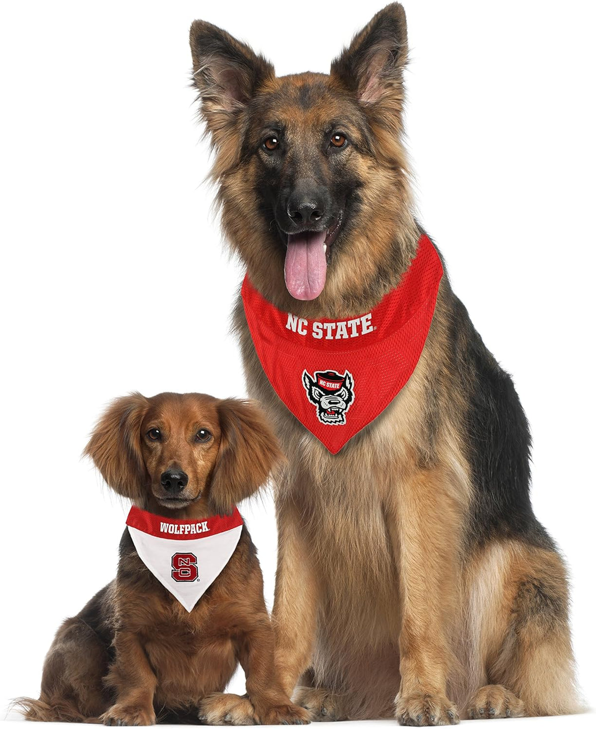 Pets First Collegiate Pet Accessories, Reversible Bandana, North Carolina State Wolfpack