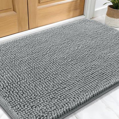 OLANLY Dog Door Mat for Muddy Paws 30x20, Absorbs Moisture and Dirt, Absorbent Non-Slip Washable
