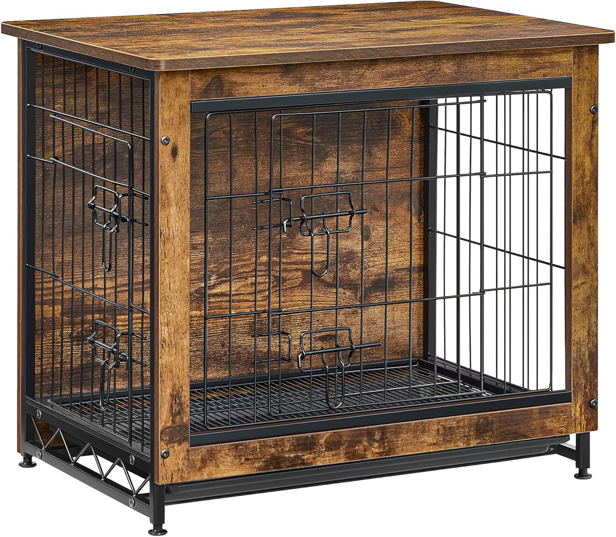 Feandrea Dog Crate Furniture, 27.2" Side End Table, Modern Kennel for Dogs Indoor up to 30 lb