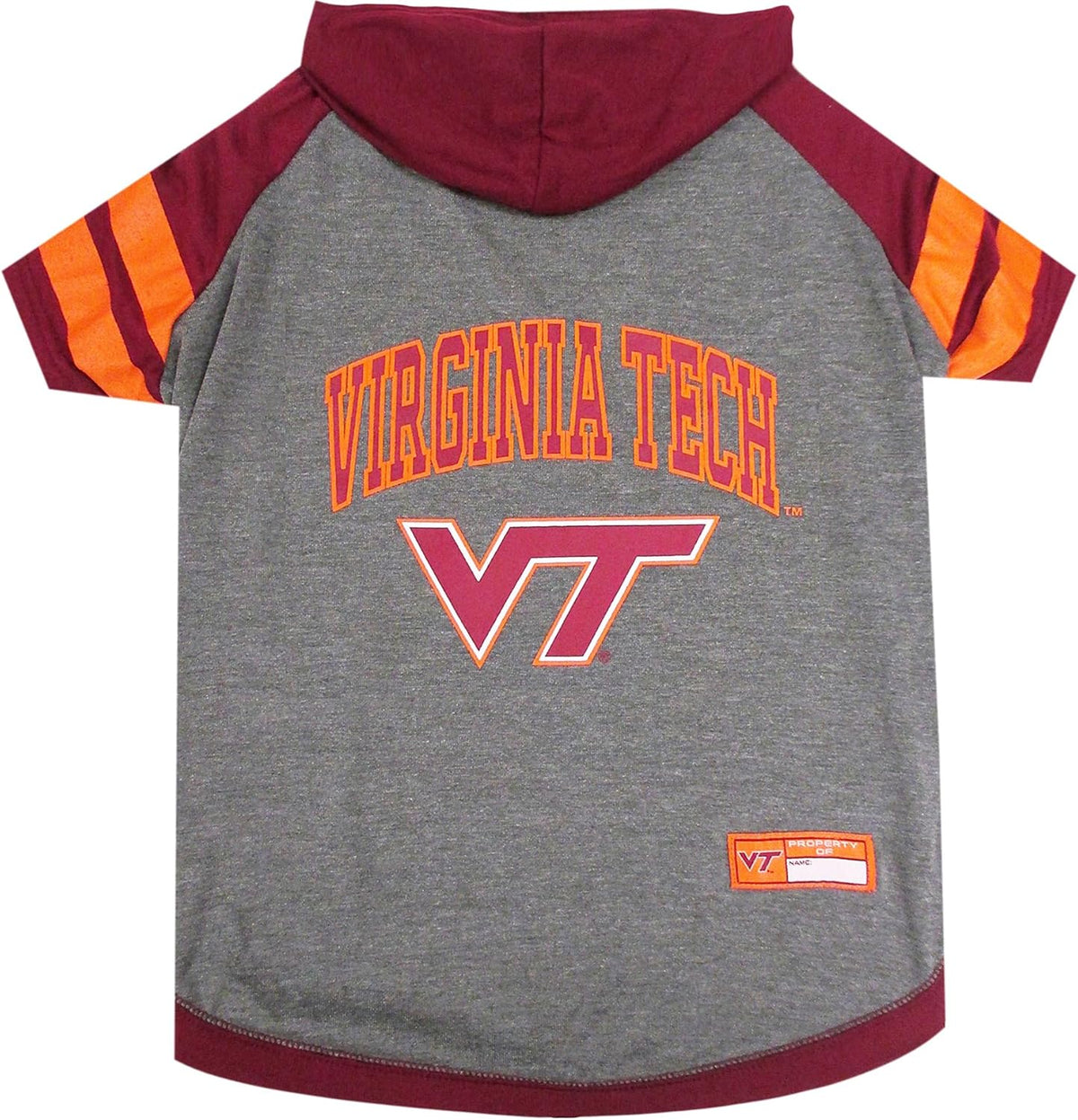 NCAA Virginia TECH Hokies Hoodie for Dogs & Cats, X-Small Collegiate Licensed Dog Hoody Tee Shirt.