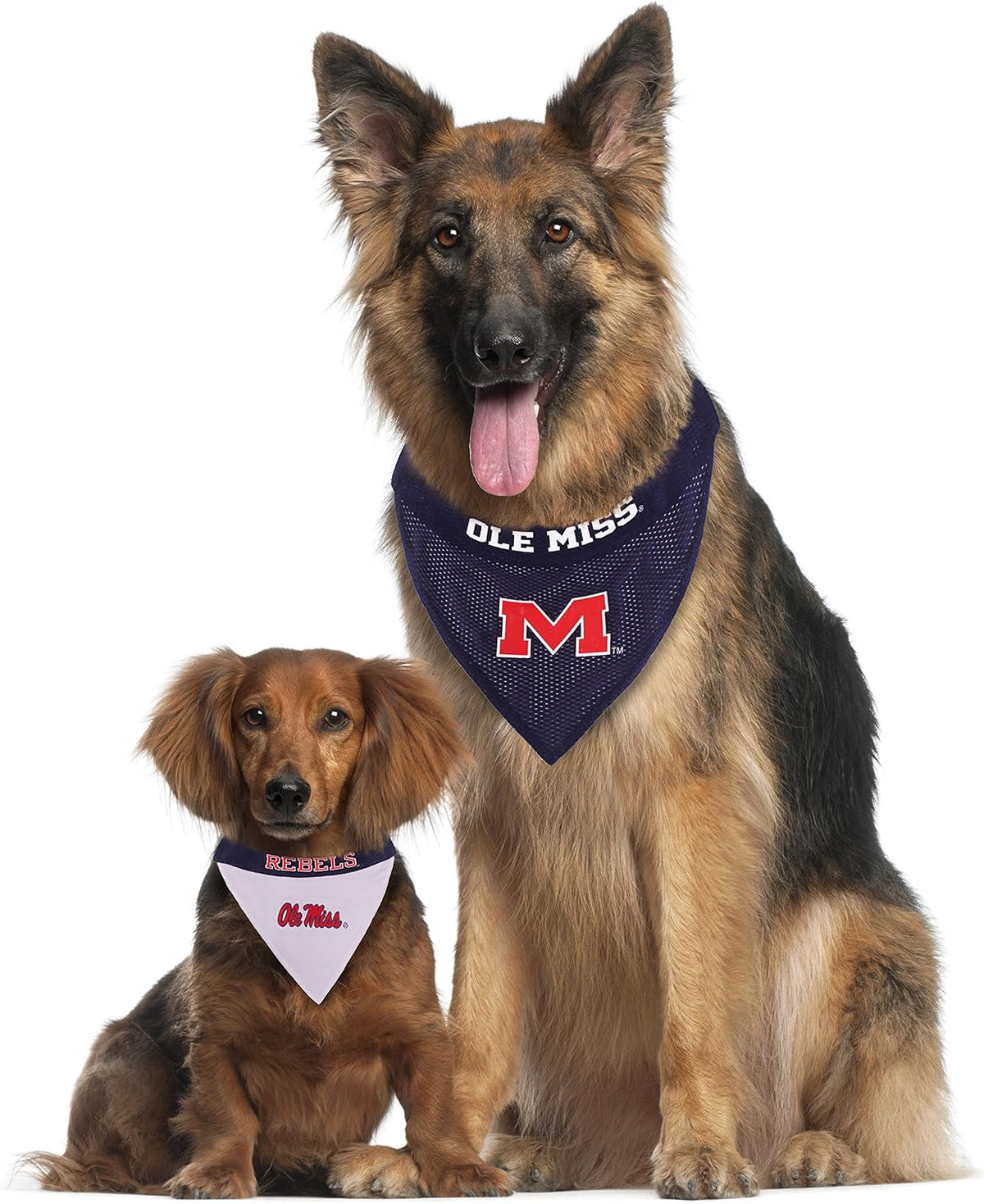 Pets First Collegiate Pet Accessories, Reversible Bandana, Mississippi Ole Miss Rebels
