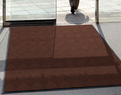 WaterHog Diamond | Commercial-Grade Entrance Mat with Rubber Border – Indoor/Outdoor, Quick Drying