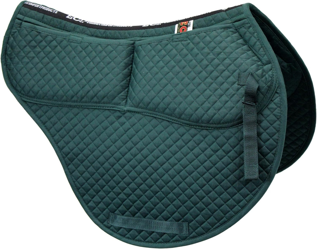ECP Equine Comfort Products All-Purpose Contoured Correction Saddle Pad with Adjustable Memory Foam
