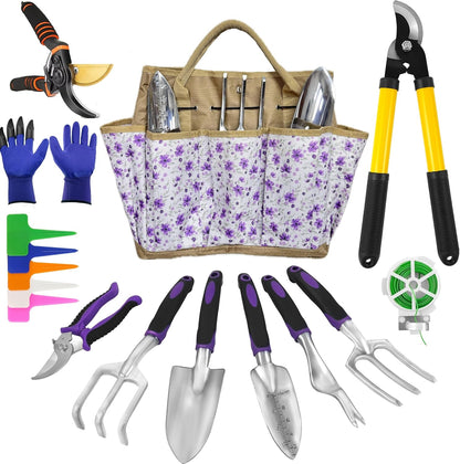 Gardening Tools – 42 Piece Premium Gardening Tool Set,Heavy Duty Hand Tools with Fashion Garden