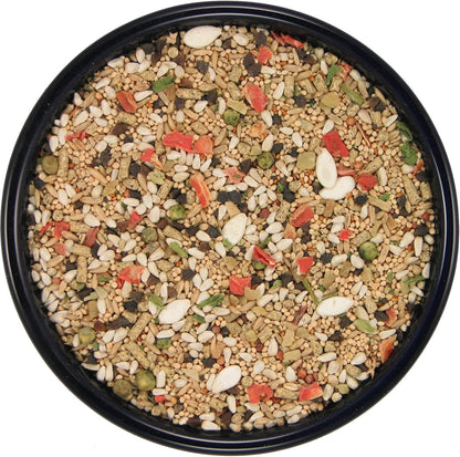SLEEK & SASSY Garden Small Hookbill No Sunflower Bird Food for Lovebirds, Cockatiels, Quaker