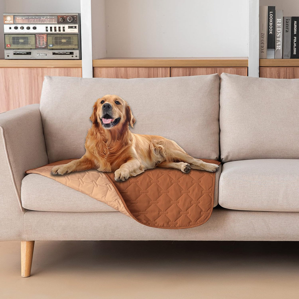 gogobunny 100% Double-Sided Waterproof Dog Bed Cover Pet Blanket Sofa Couch Furniture Protector for