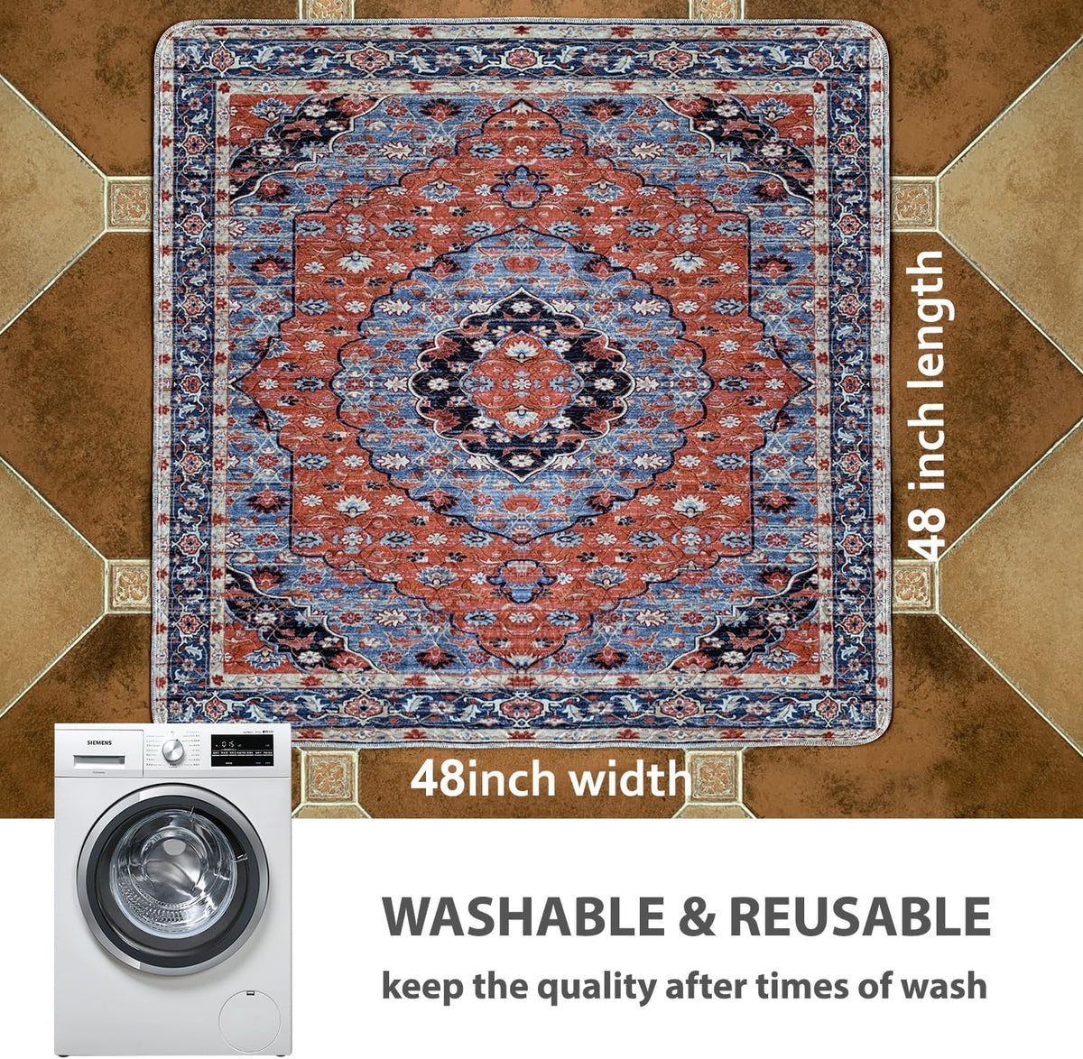 nunubaby Washable Pee Pads for Dogs, Stylish, Non-Slip and Leak-Proof Pee Pads. Reusable Potty Pads