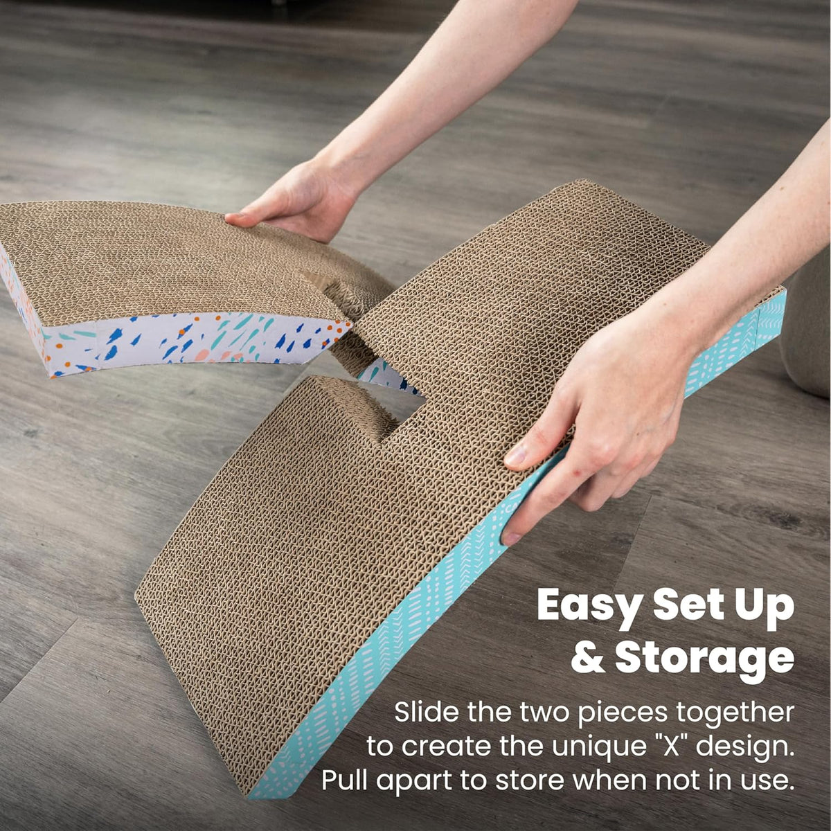 Catstages Easy Life Hammock Cat Lounger & Scratcher – Elevated Scratcher & Resting Spot for Cats