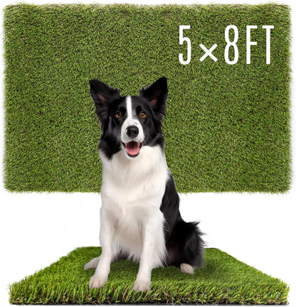 Dog Grass Pads 5 x 8 FT Artificial Grass Pee Pads for Dogs Potty Fake Grass Rug Turf Mat for Dogs