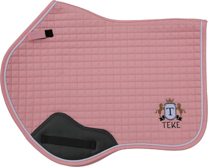T TEKE Close Contact Saddle Pads,100% Cotton English Saddle Pads for Horses with Moisture-Wicking
