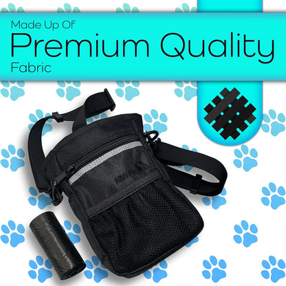 H&H Pets Dog Treat Pouch with Shoulder Strap, Waste Bag Dispenser, Dog Treat Pouch, Training