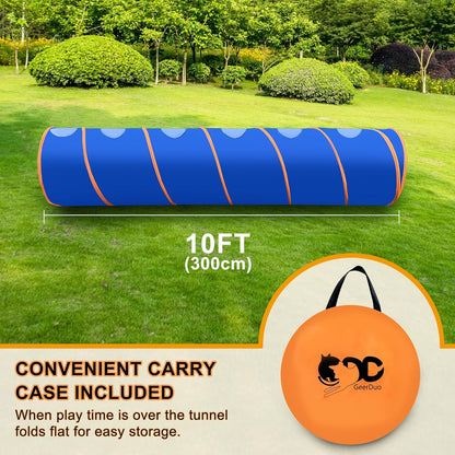 Dog Agility Tunnel with Ventilated mesh, Dog Agility Equipment, Dog Agility Training with Carry Bag