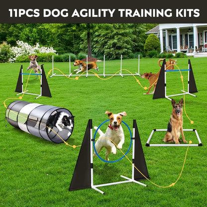 Dog Agility Training Equipment,Course Backyard Set Training Equipment for Dogs Pet Outdoor Game