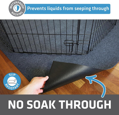 Drymate Jumbo Dog Playpen Mat (60x74), Super Absorbent, Waterproof, Slip-Resistant, Machine
