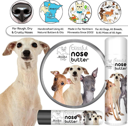 The Blissful Dog Italian Greyhound Unscented Nose Butter - Dog Nose Butter, 4 Ounce
