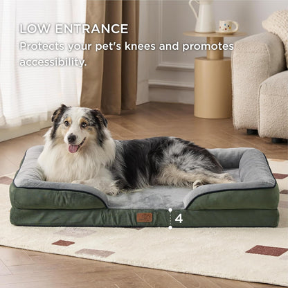 Bedsure XL Plus Orthopedic Dog Bed for Extra Large Dogs - Waterproof XLarge Dog Cat Bed, Comfort
