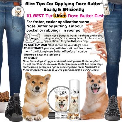 The Blissful Dog Shiba Inu Unscented Nose Butter - Dog Nose Butter, 2 Ounce