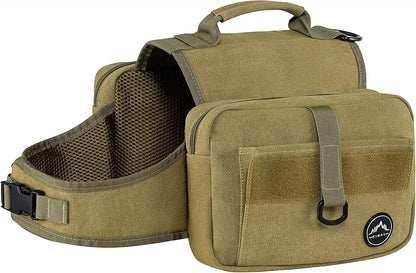 Himal Outdoors Dog Backpack & Saddle Bag, Tactical Hiking Backpack for Large Dogs with Side Pockets