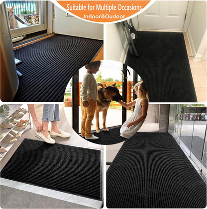 Door Floor Mat Commercial Grade Large Size 3' x 5'Heavy Duty Tough Entry Collection Slip Skid