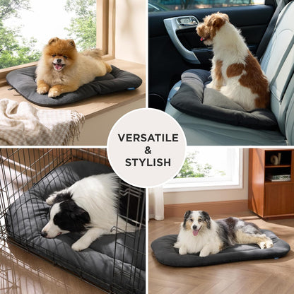 Bedsure Washable Dog Crate Pad for Small Dogs, Anti-Slip Puppy Kennel Dog Bed for Crate - Ultra