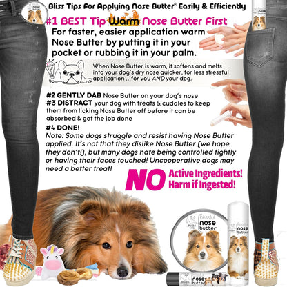 The Blissful Dog Shetland Sheepdog Unscented Nose Butter - Dog Nose Butter, 2 Ounce