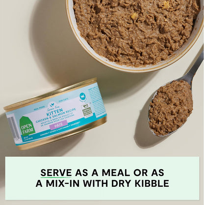 Open Farm Canned Kitten Food, Paté for Complete & Balanced Nutrition, Grain-Free and Legume-Free