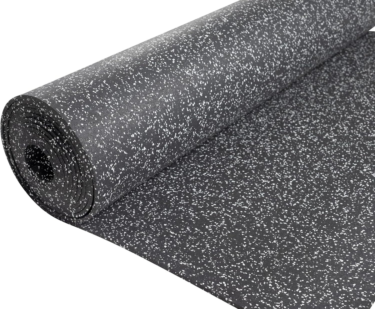 Playsafer Genaflex Rubber Gym Floor Mat, Heavy Duty Commercial Protective Gym Flooring Roll - 8mm