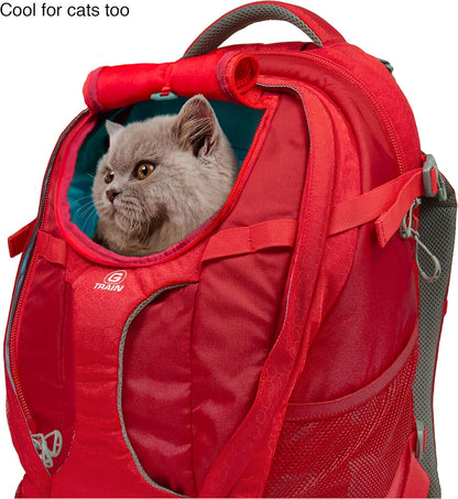 Kurgo G-Train - Dog Carrier Backpack for Small Pets - Cat & Dog Backpack for Hiking, Camping or
