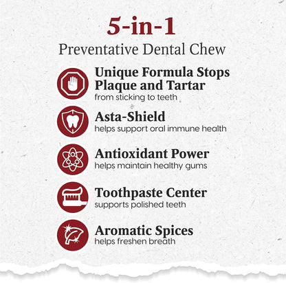 Ark Naturals Protection+ Brushless Toothpaste – Large Breeds, 18oz Bag – Dog Dental Chew with