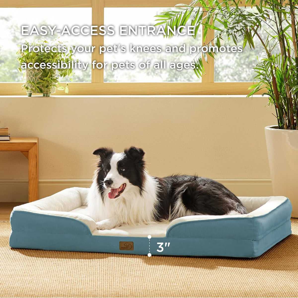 Bedsure Orthopedic Dog Beds Large Sized Dog - Washable Large Dog Cat Bed Waterproof, Comfort Dogs