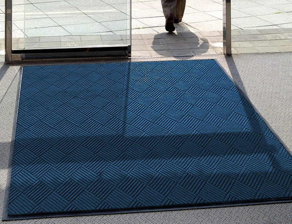 M+A Matting WaterHog Diamond | Commercial-Grade Entrance Mat with Rubber Border – Indoor/Outdoor