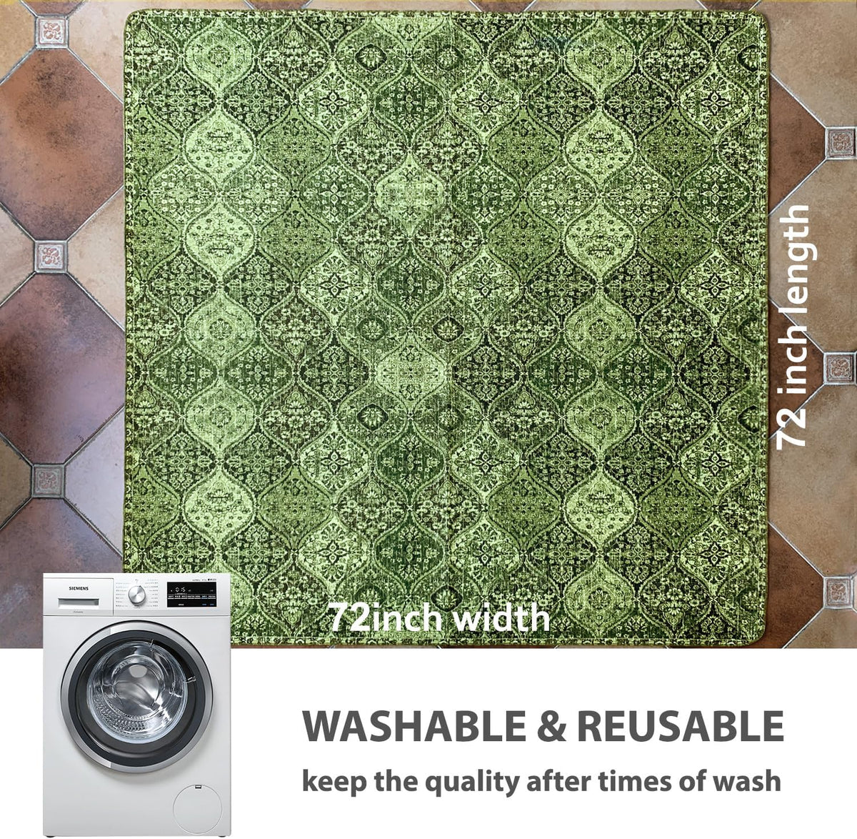 nunubaby Washable Pee Pads for Dogs, Stylish, Non-Slip and Leak-Proof Pee Pads. Reusable Potty Pads