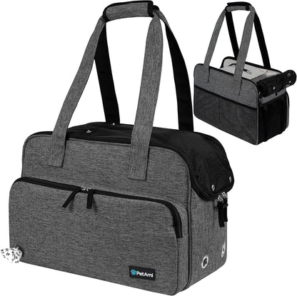 PetAmi Small Dog Purse Carrier, Soft-Sided Pet Carrier Bag with Pockets, Portable Puppy Cat Travel