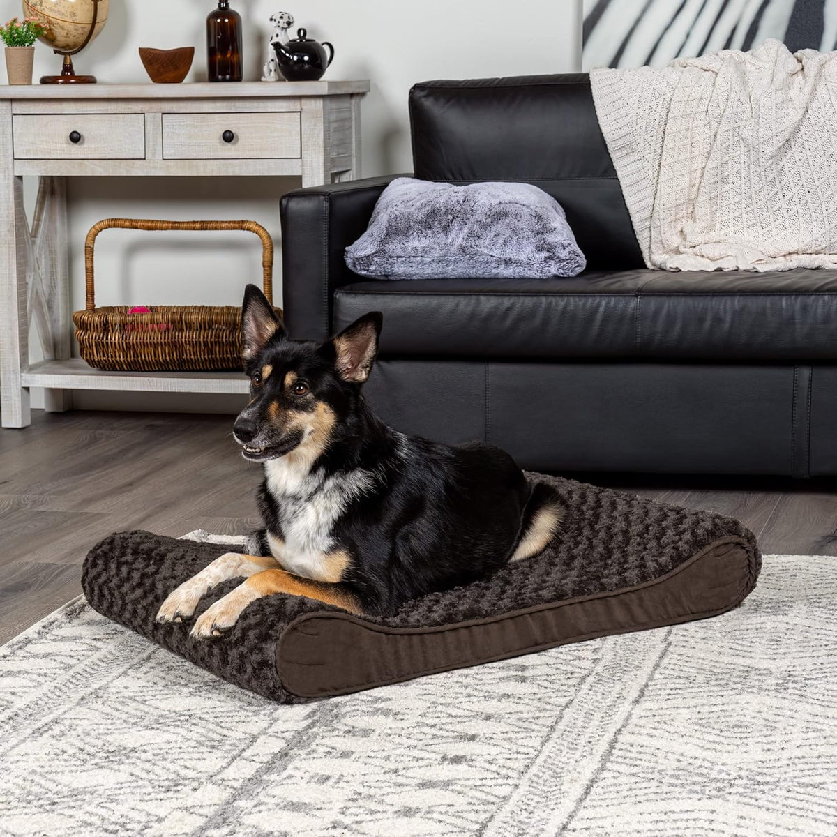 Furhaven Orthopedic Dog Bed for Large/Medium Dogs w/ Removable Washable Cover, For Dogs Up to 38