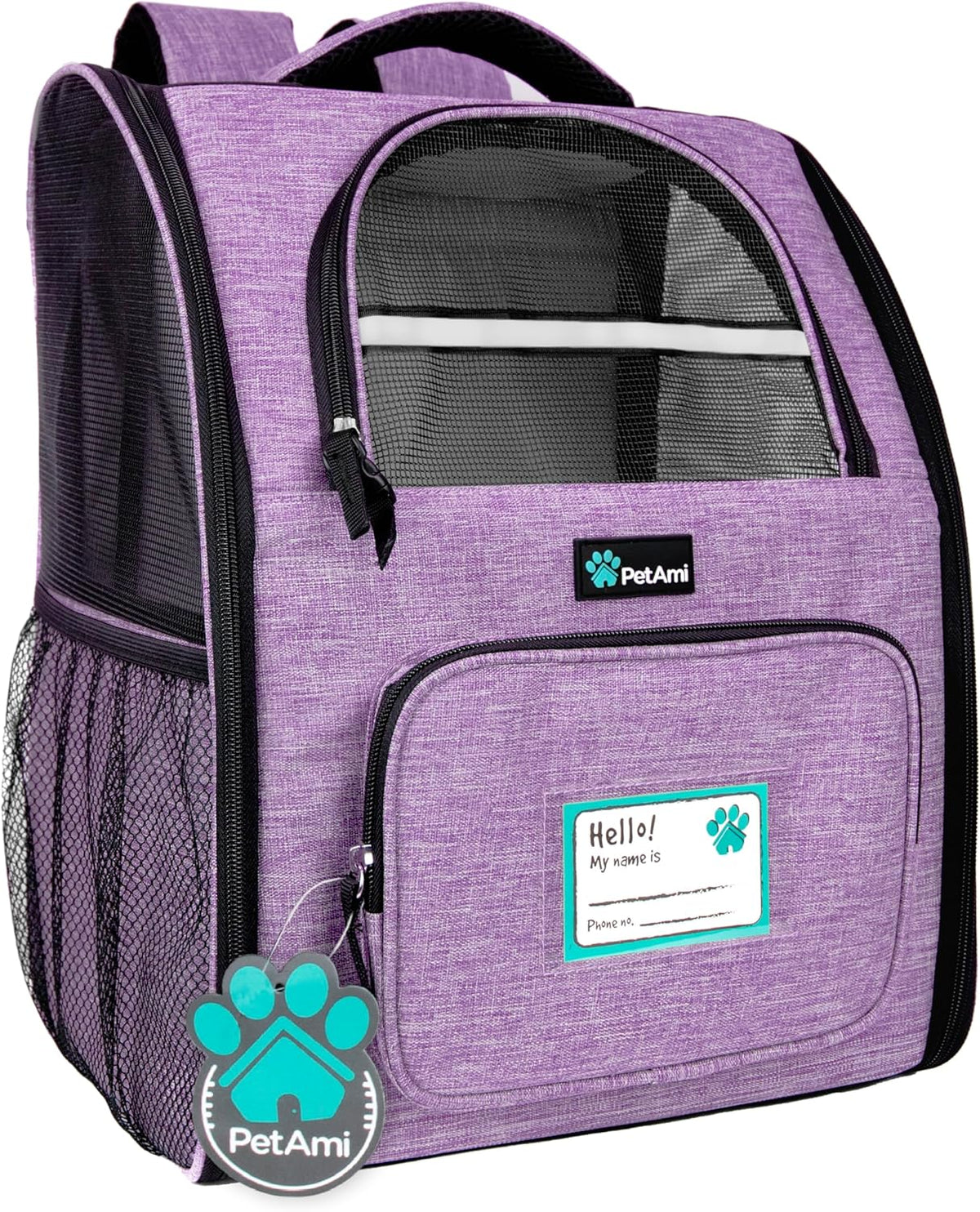 PetAmi Dog Backpack Carrier for Small Large Cat, Pet, Puppy, Ventilated Pet Hiking Backpack Travel