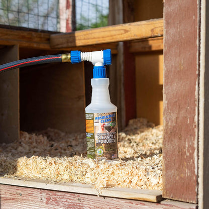 Absolutely Clean Chicken Coop Cleaner and Deodorizer, Veterinarian Approved, Powerful, Natural