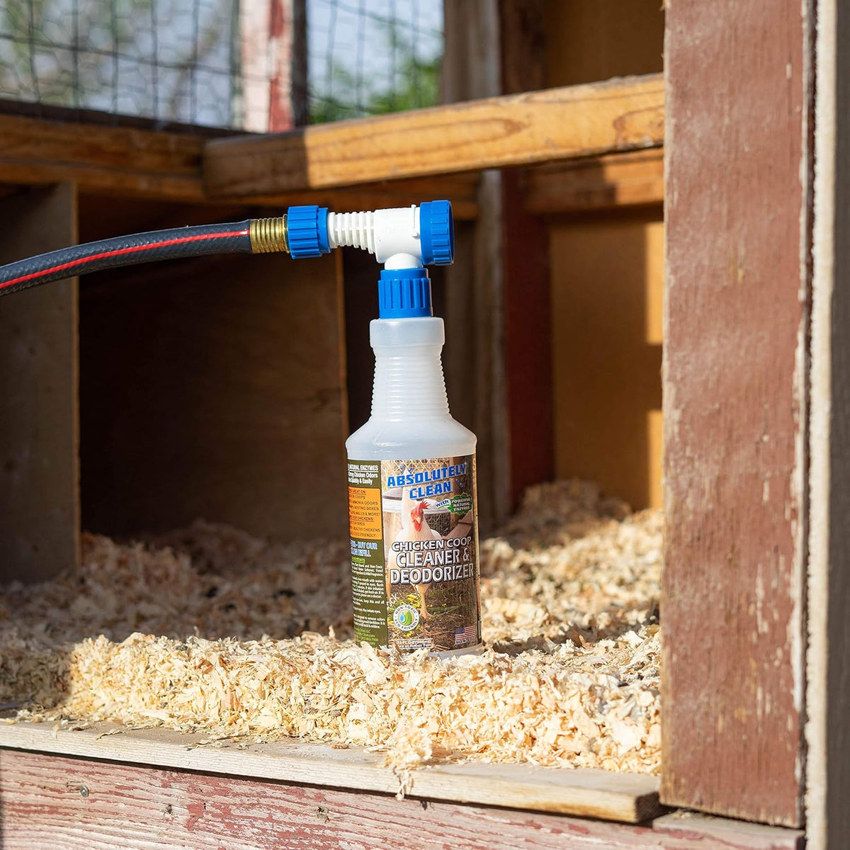 Absolutely Clean Chicken Coop Cleaner and Deodorizer, Veterinarian Approved, Powerful, Natural