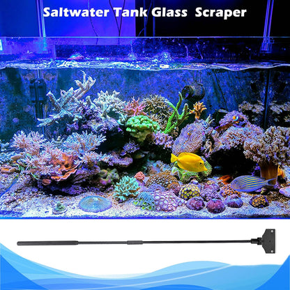 Aquarium Algae Scraper,Aquarium Glass Cleaner,Fish Tank Cleaner, Aquarium Scraper with 10 Blades,26