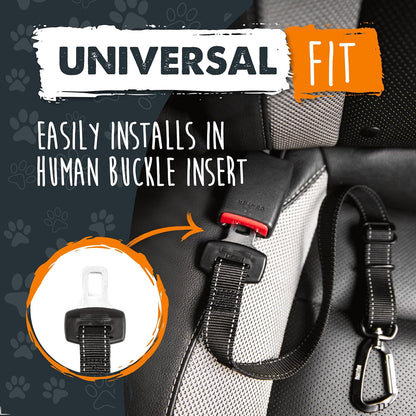 Mighty Paw Dog Seat Belt for Car - Safe Distraction Free Driving, Heavy-Duty Design with Aviation