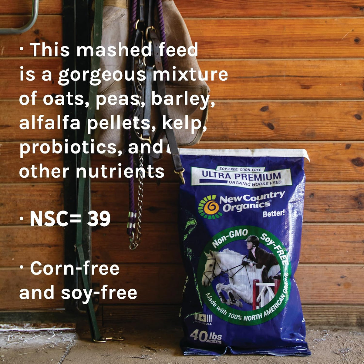 New Country Organics | Performance Horse Feed for Horses in Light to Moderate Work | Corn-Free and