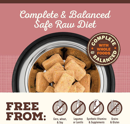 Primal Freeze Dried Raw Dog Food Nuggets, Turkey & Sardine Complete & Balanced Meal, Also Use as