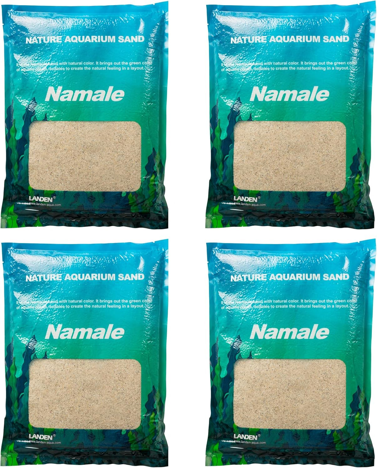 LANDEN Namale Aquarium Sand 44 lbs(12L), Super Natural for Aquarium Landscaping, Cosmetic Sand for