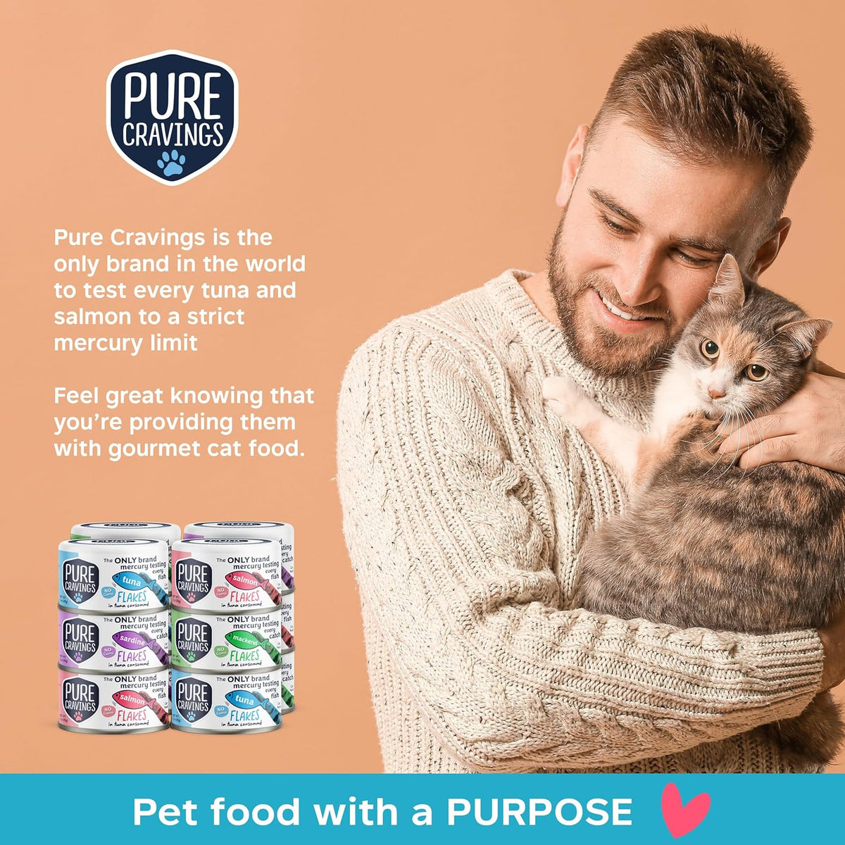 Flakes in Tuna Consommé, Canned Wet Cat Food Soup, 100% Mercury-Tested, Moist Can Fish, Grain-Free