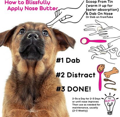 The Blissful Dog Mixed Breed Nose Butter, Versatile Dog Nose Balm for Dry Nose, Handcrafted Nose