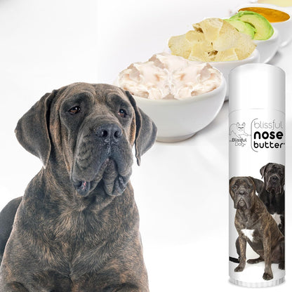 The Blissful Dog Cane Corso Nose Butter for Dry, Cracked Skin, Lick-Safe Dog Nose Balm with