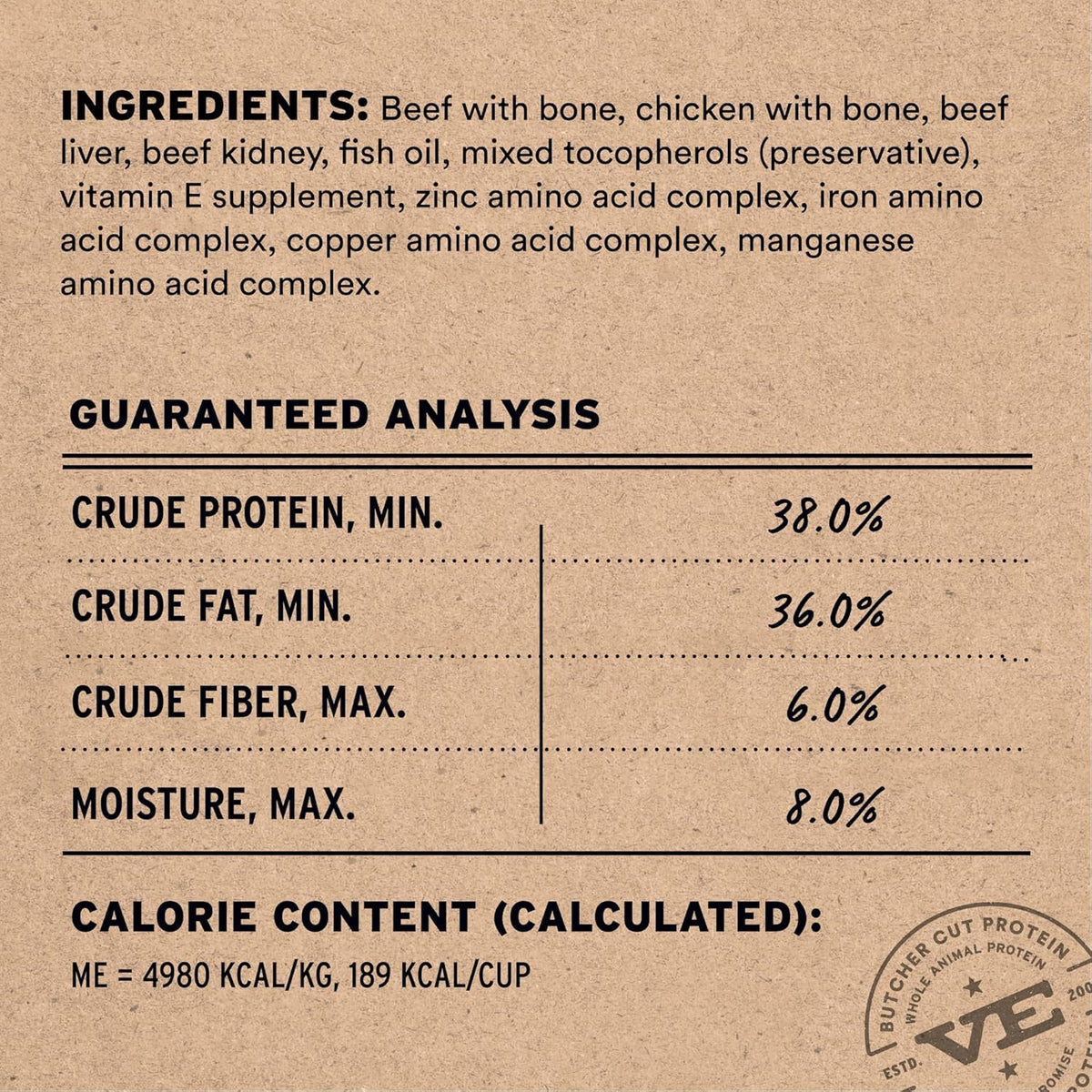 Vital Essentials Freeze-Dried Raw Beef & Chicken Meal or Mixer Cat Food Soft Nibs | 99% Beef