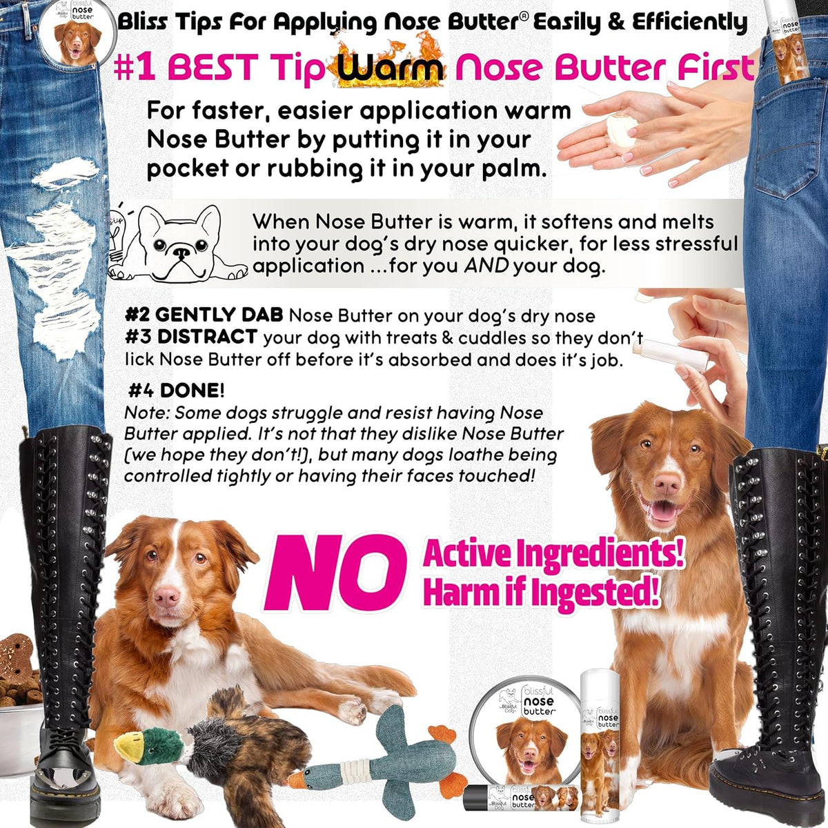 The Blissful Dog Nova Scotia Duck Tolling Retriever Unscented Nose Butter - Dog Nose Butter, 16