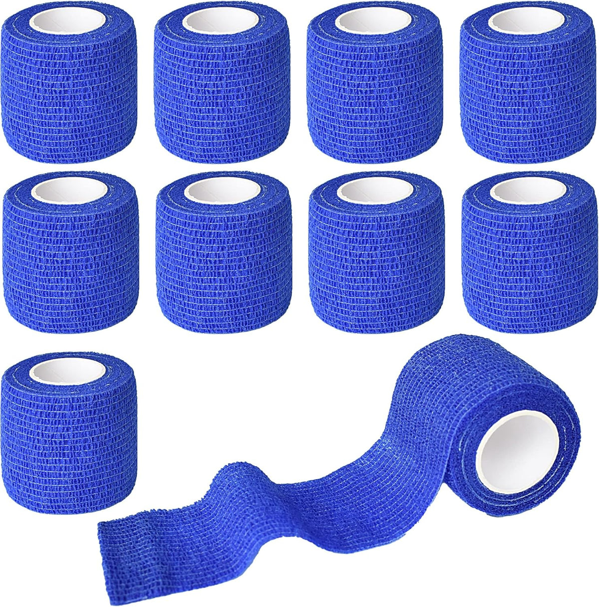 9 Pack 2" x 5 Yards Self Adhesive Bandage Wrap Self Stick Wrap for Ankle, Wrist, Finger, Sports