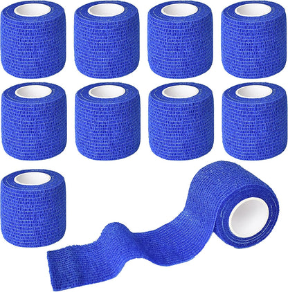9 Pack 2" x 5 Yards Self Adhesive Bandage Wrap Self Stick Wrap for Ankle, Wrist, Finger, Sports