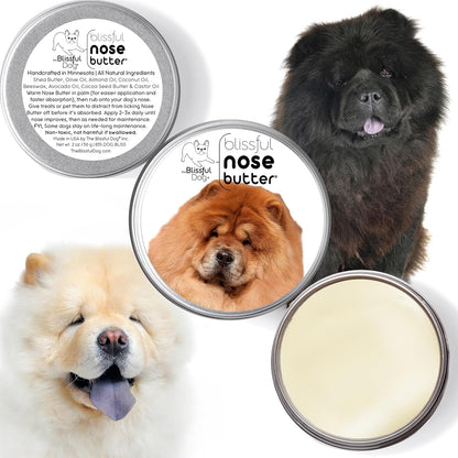 The Blissful Dog Chow Nose Butter for Dry, Cracked Skin, Lick-Safe Dog Nose Balm with Moisturizing